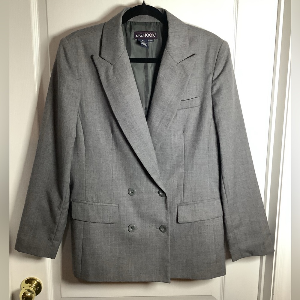Vintage J.G. Hook double breasted wool blazer